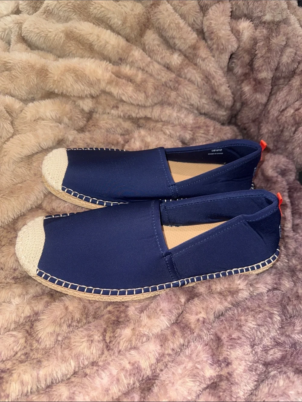 Sea Star waterproof espadrilles. Navy. Size 10. NWT